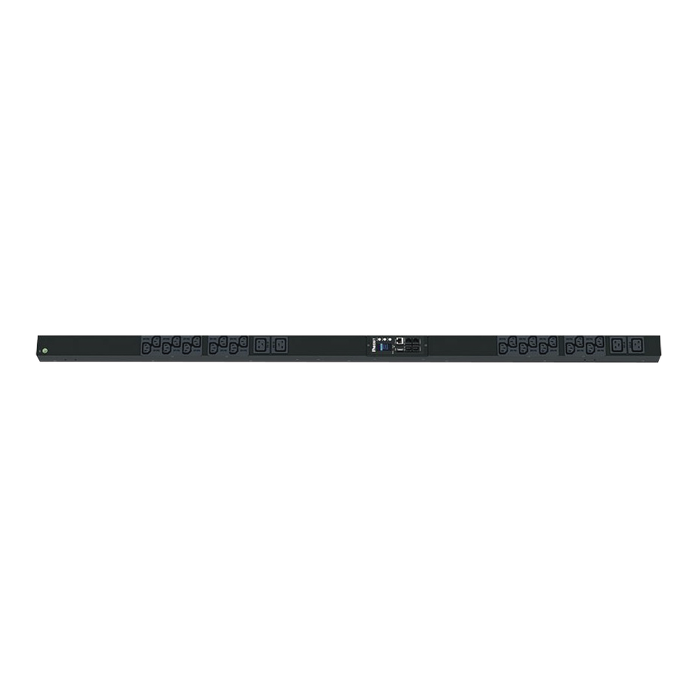 PDU Monitoreable (MI) para Distribución de Energía, Enchufe de Entrada NEMA L6-20P, Con 20 Salidas C13 y 4 C19, de Instalación Vertical, 120 o 220 Vca, 20 Amp