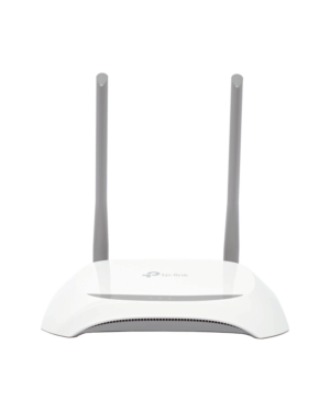 Router Inalámbrico WISP, 2.4 GHz, 300 Mbps, 2 antenas externas omnidireccional 5 dBi, 4 Puertos LAN 10/100 Mbps