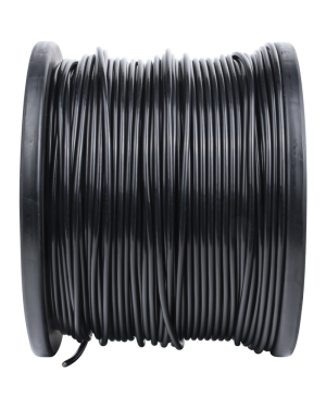 Bobina de 1000 ft ( 305 m ) Cat5e con gel para exterior, color Negro, para aplicaciones en sistemas de redes de datos y cableado estructurado.Uso intemperie.