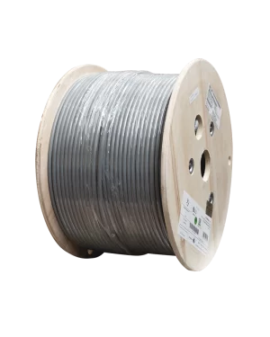 Bobina de Cable Blindado F/UTP de 4 Pares, Z-MAX, Cat6A, Soporte de Aplicaciones 10GBase-T, CM, Color Gris, 305m